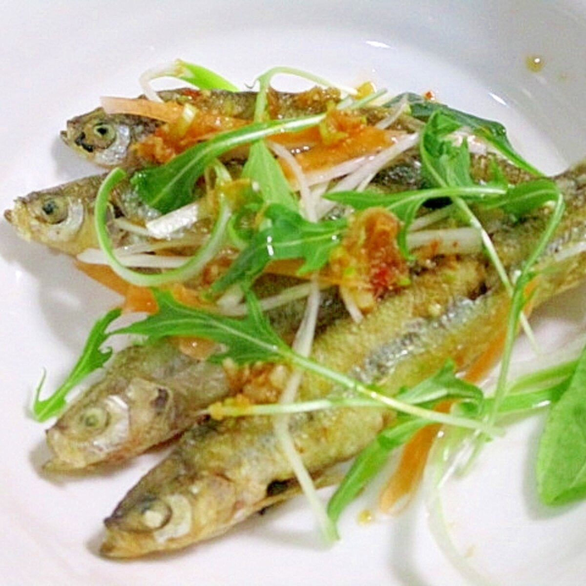 ご飯が進む ワカサギのカリッカリ甘辛ネギたれ レシピ 作り方 By サクラノカタライ 楽天レシピ